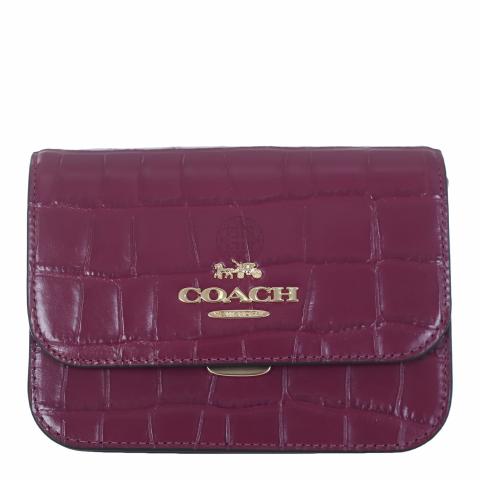 Sell Coach Croc Embossed Mini Brynn Crossbody Purple